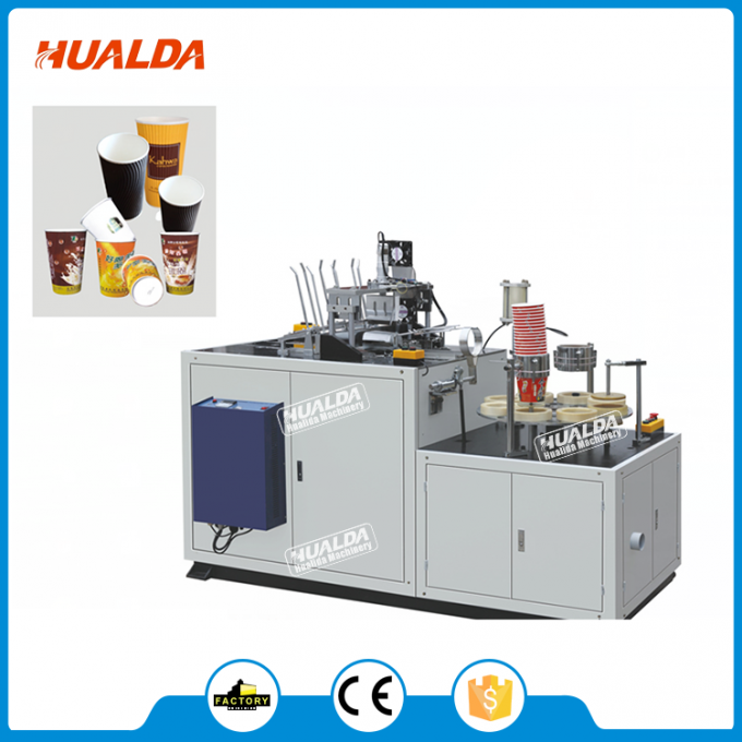 Automatische doppel-wandige Papierschalen-Maschine Thermoforming 75 Millimeter-Schalen-Unterseiten-Durchmesser