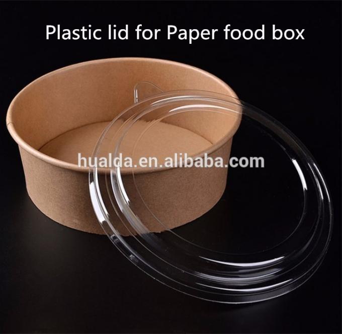 China-billige Mitnehmerpapiernahrungsmittelschüssel mit Plastikdeckel
