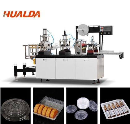 China Behälter-Plastikschale, die Maschine, Plastikschalen-Abdeckungs-Maschine durch Leistungsstärke bildet fournisseur
