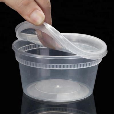 Mini umweltfreundliche pp.-transparente Plastikwegwerfsoßenschale mit Deckelabdeckung fournisseur