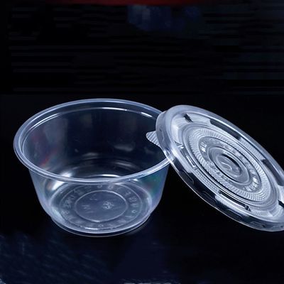 Mini umweltfreundliche pp.-transparente Plastikwegwerfsoßenschale mit Deckelabdeckung fournisseur