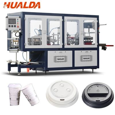 Automatischer Kaffeetasse-Plastikdeckel, der Maschine HÜFTEN/PVC Plattenmaterial bildet fournisseur